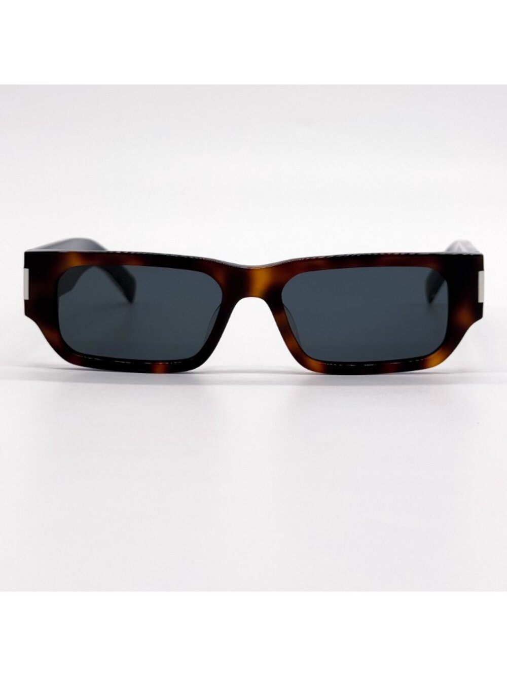 NEW SAINT LAURENT SUNGLASSES SL660F 002 UNISEX SQUARE HAVANA/GRAY EYEWEAR SL660 - Picture 3 of 8